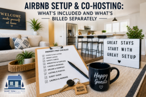 Airbnb property setup checklist with smart locks, guest-ready staging, and co-hosting services for short-term rentals in Connecticut and Rhode Island